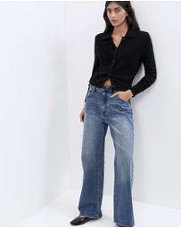 UNISON - Collared Button Through Knit