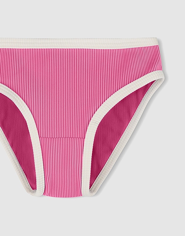 Zulu & Zephyr Mini - Mini Stripe Rib Bikini Bottoms - Kids