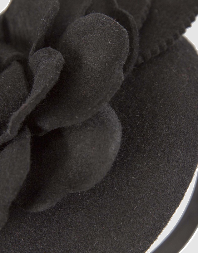 Max Alexander - Felt Black Winter Pillbox Fascinator