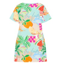 City Chic - Plus size Summer Love Print Sleep Shirt - mint