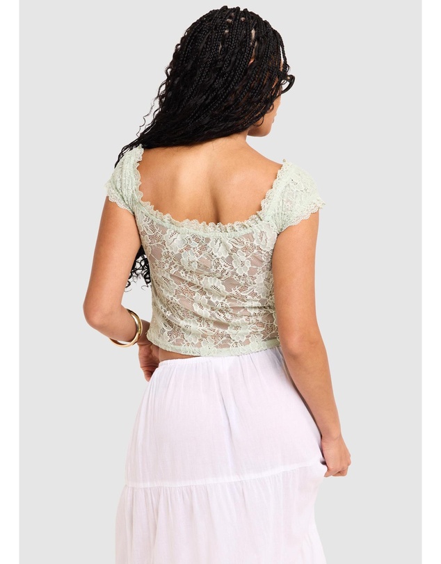 Alice In The Eve - Elsie Lace Off Shoulder Top