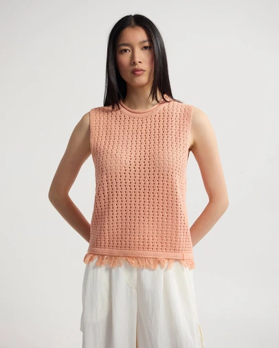 Oxford - Lily Knitted Fringe Tank