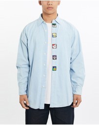 Vintage by The Real Deal - Pre Loved - Vintage 1993 Looney Tunes Denim Button Up Shirt