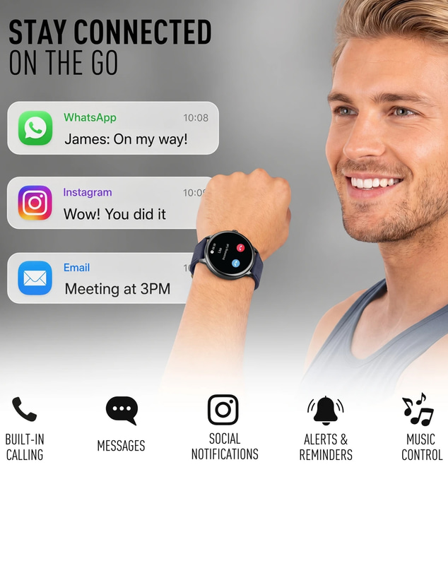 Reflex Active - Spectra 300R Navy Smart Watch