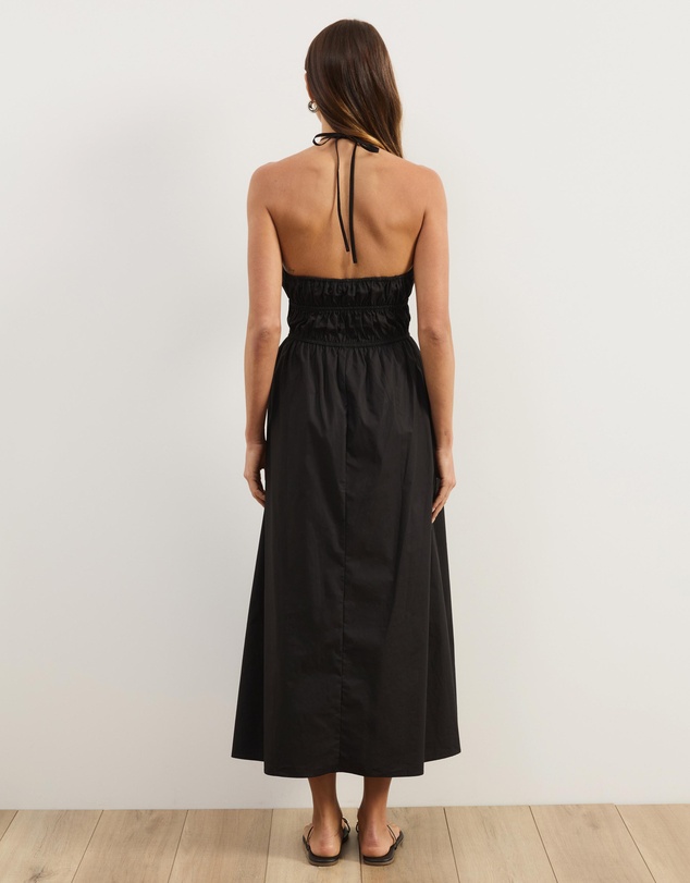 Atmos&Here - Georgia Cotton Poplin Halter Maxi Dress