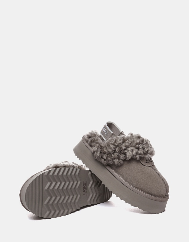 EVERAU - Australian Shepherd Ugg Waffle Curly Platform Cow Suede Upper House Shoes