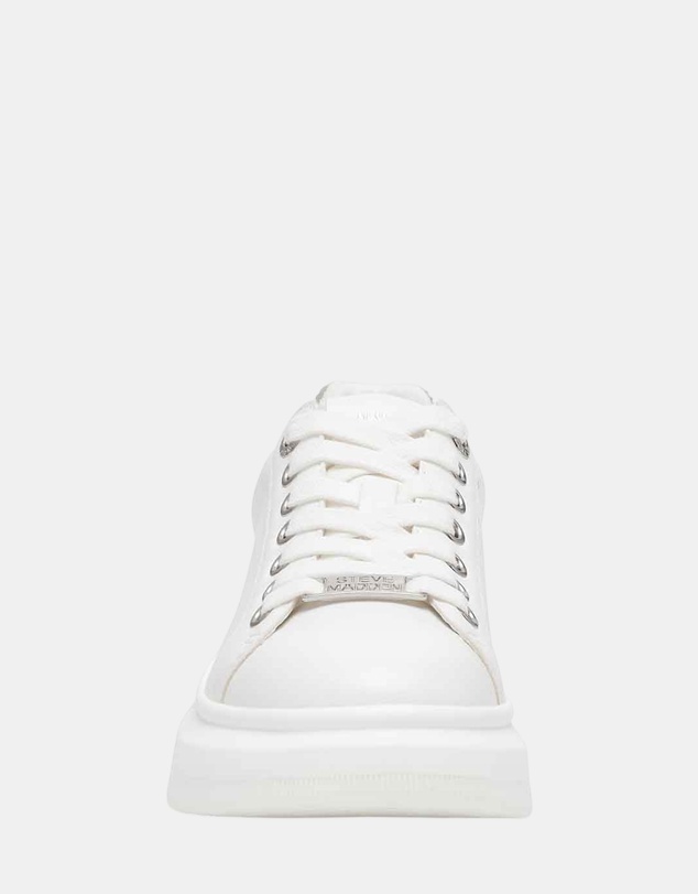 Steve Madden - Glacial-R White Silver Sneakers