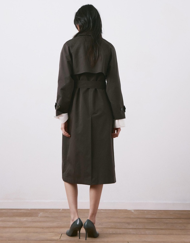 M.N.G - Long Double-Breasted Trench Coat
