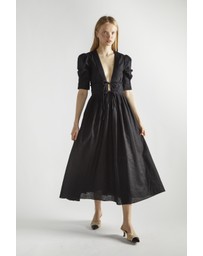 Glamorous - Tie Front Midi Dress