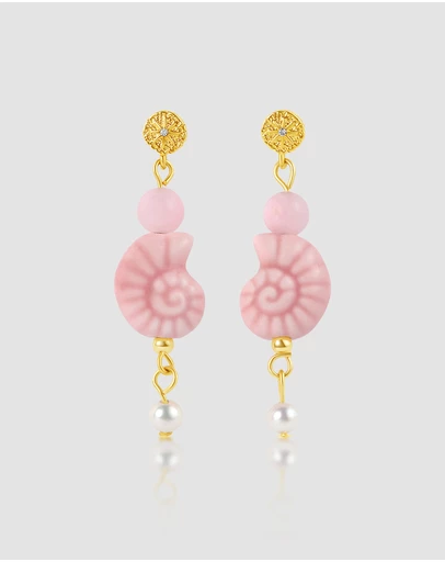 Carly Paiker - San Sebastian Conch Earrings