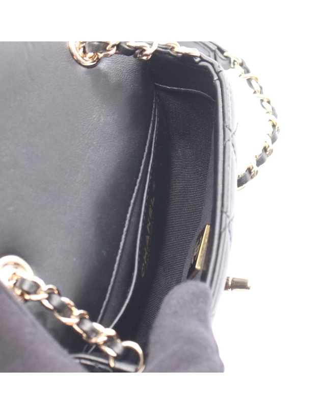 Pre-Loved by Azura Reborn - Pre-Loved Mini Quilted Lambskin Braided Flap