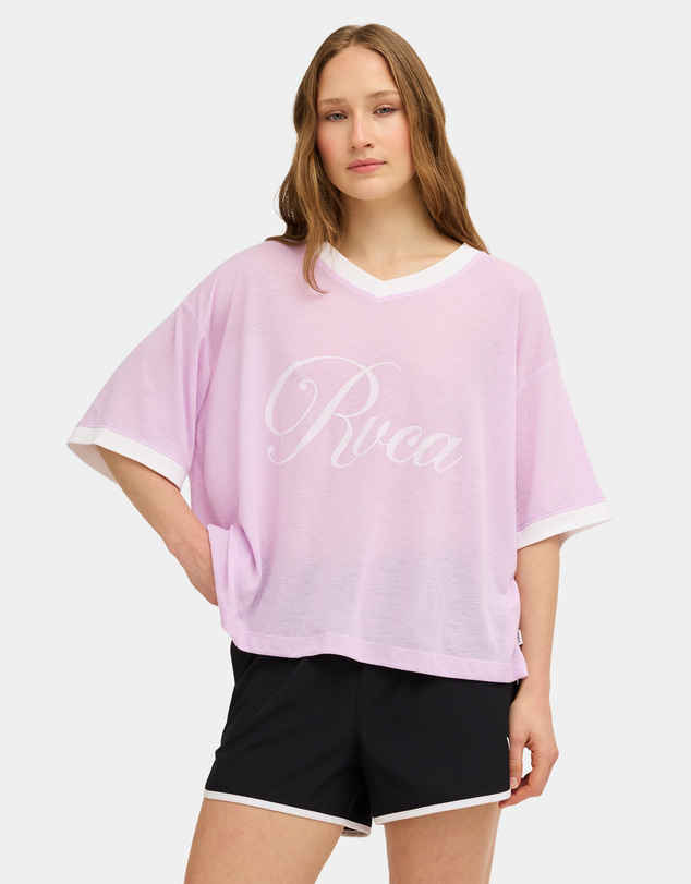 RVCA - Womens Frontline V-Neck T-Shirt