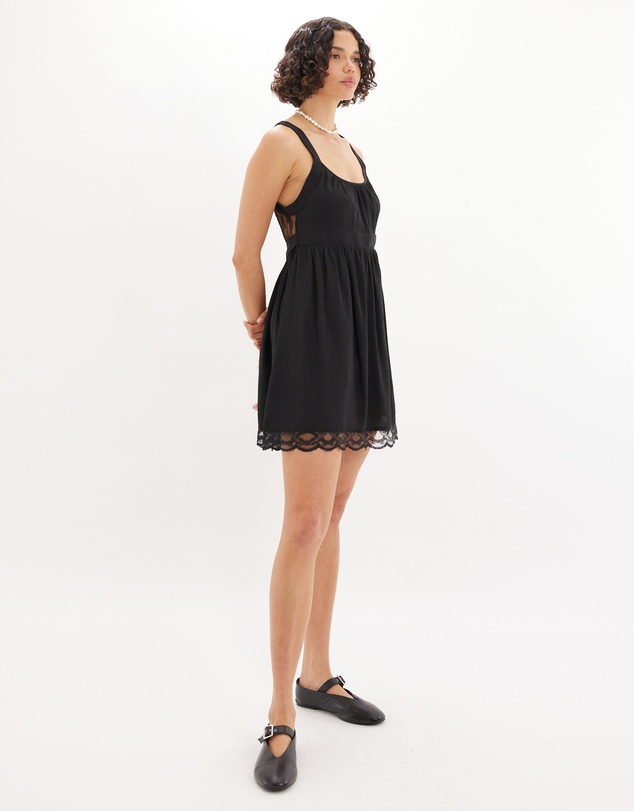 Amelius - Adrielle Lace Detail Mini Dress