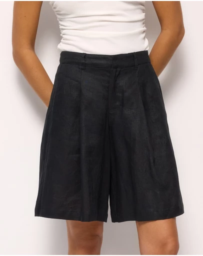 AERE - Linen Bermuda Shorts