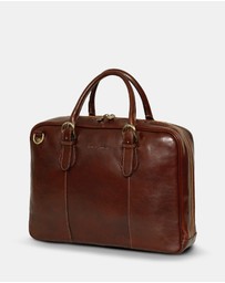 Republic of Florence - The Madrid Matt Brown Briefcase