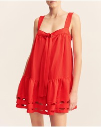 Shona Joy - Birdie Scallop Tiered Mini Dress