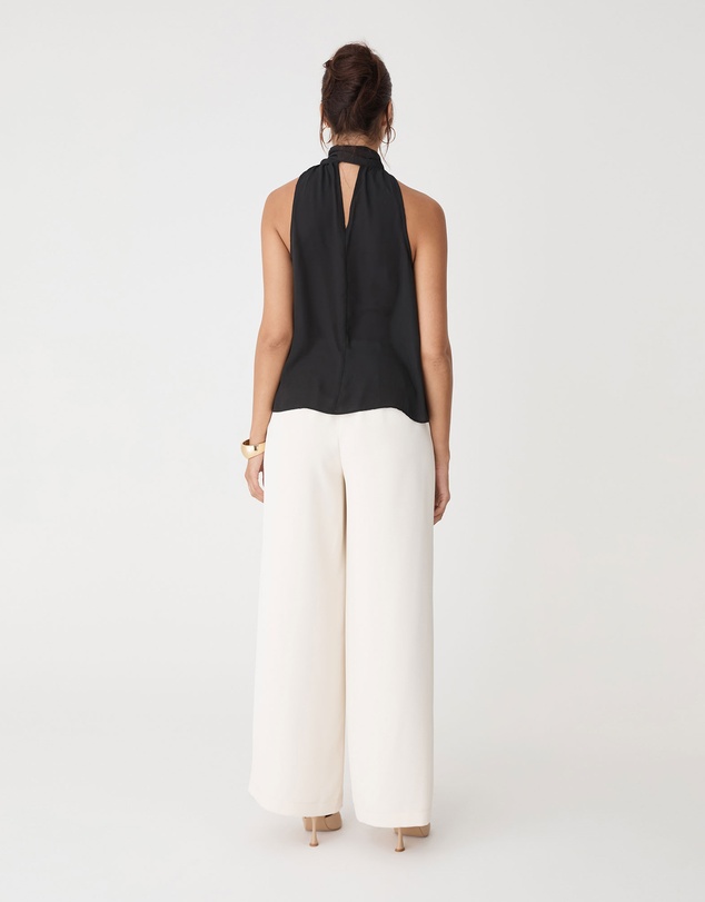 Forcast - Shelby Draped Sleeveless Top