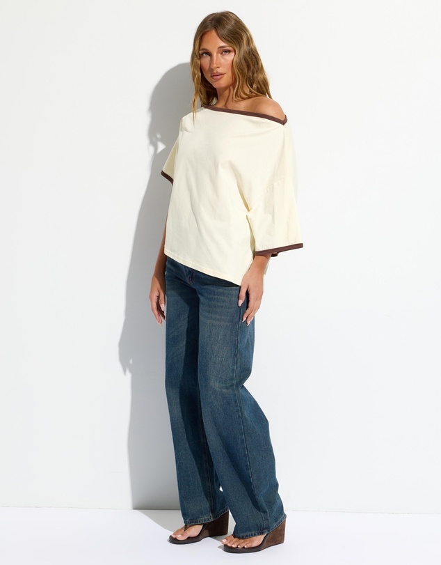 Dazie - Jordyn Asymmetric Oversized Tee