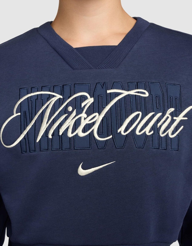 Nike - Court Collection French Terry Crew-Neck Tennis Top