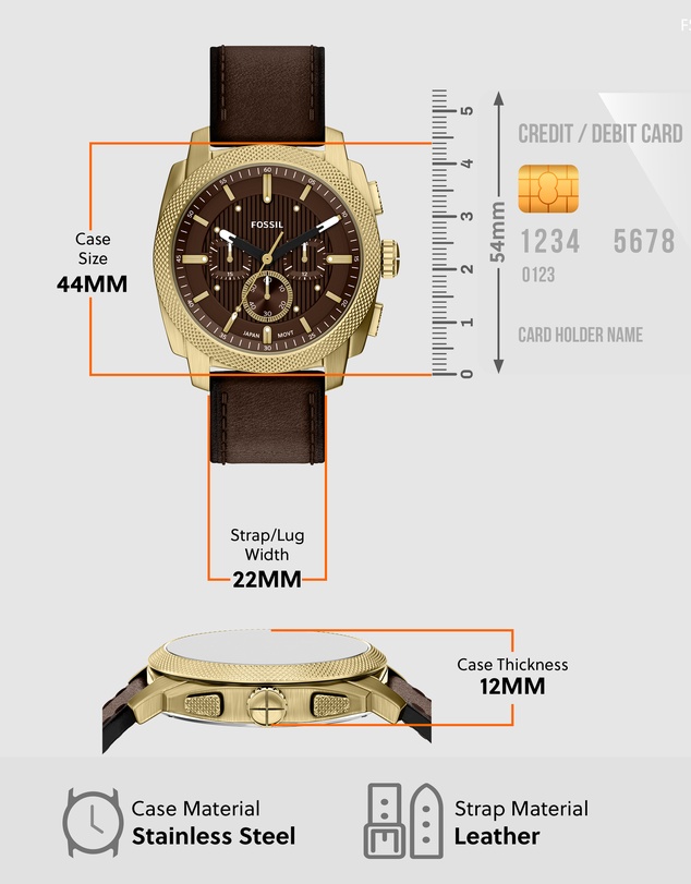 Fossil - Machine Brown Chronograph Watch