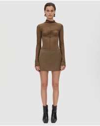 CAMILLA AND MARC - Maxim Straight Line Mini Skirt