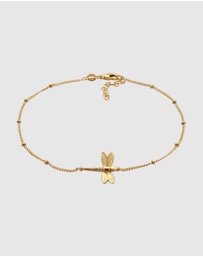 Elli Jewelry - Anklet Ball 925 Sterling Silver Gold-Plated