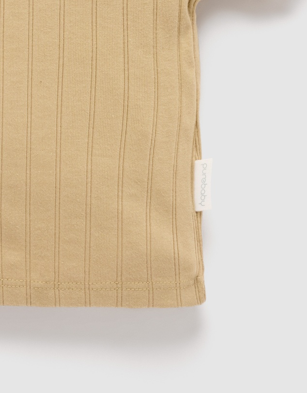 Purebaby - Rib Polo-Kids-Babies