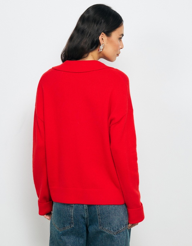 AERE - Asha Merino Wool Blend Polo Knit