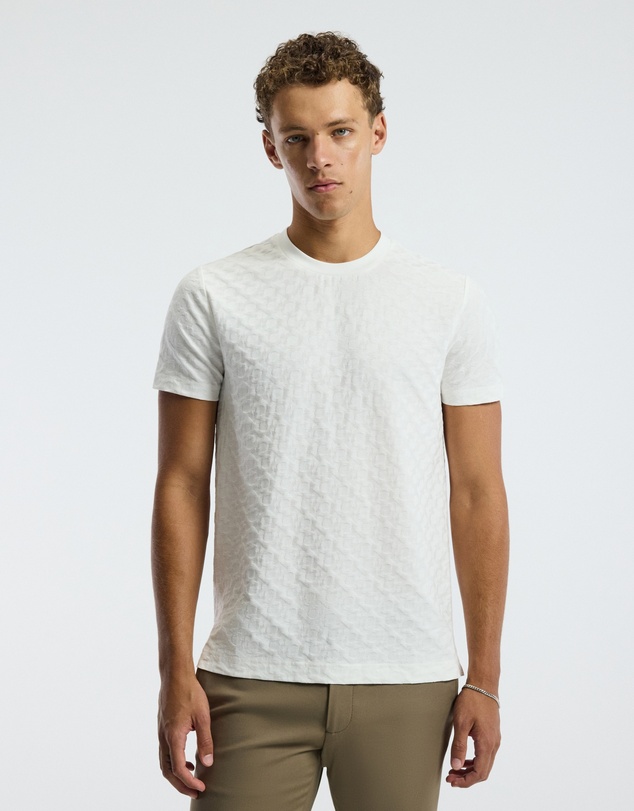 Calibre - Monogram Jacquard T-shirt White