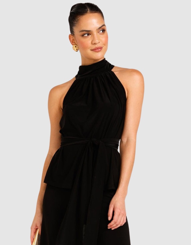 SACHA DRAKE - High Neck Tie Top