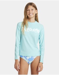 Billabong - Girls 6 to 14 Heat Wave Long Sleeve Rash Vest