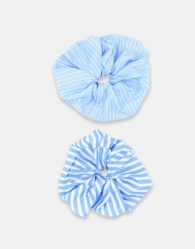 Morgan & Taylor - Aliya Scrunchie Set in Blue