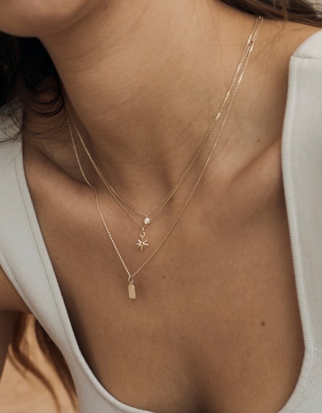 Luna Rae - Solid Gold - Diamond Luminous Necklace