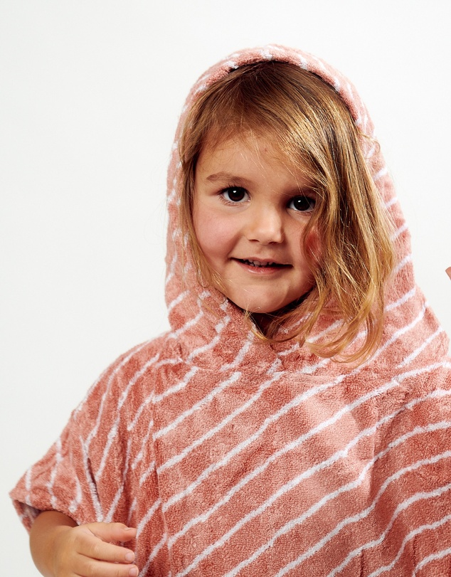 Sand Society - Kids Beach/Bath Bamboo Poncho - Clay