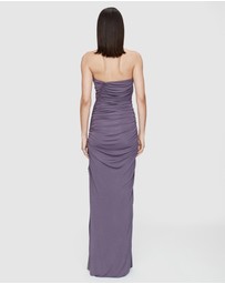 Christopher Esber - Shibari Jersey Ruched Strapless Dress