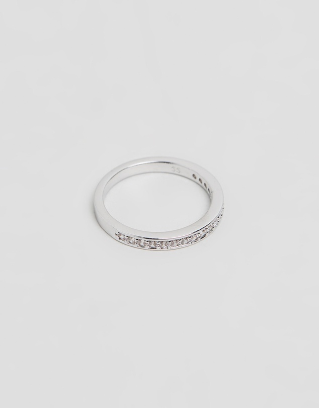 Swarovski - Matrix ring, White, Rhodium plated