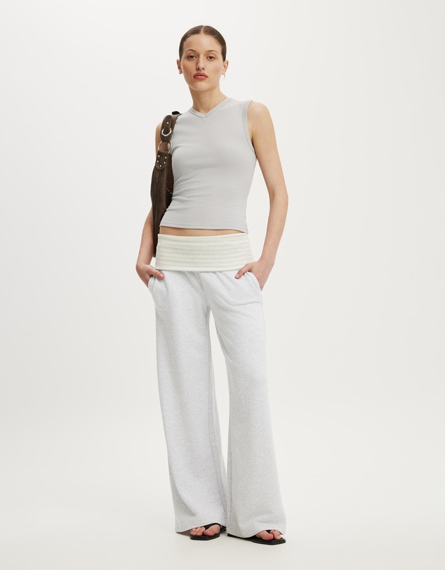 Cotton On - Fold Over Waistband Sweatpant