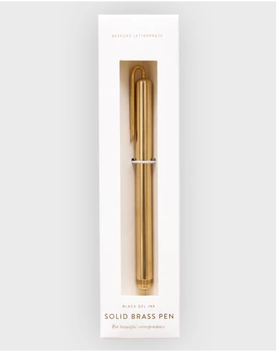 Bespoke Letterpress - Solid Brass Pen - Boxed