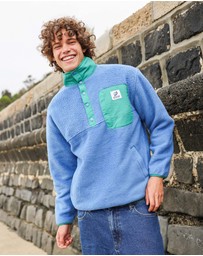 Skwosh - Skwosh Polar Snap Fleece in Blue
