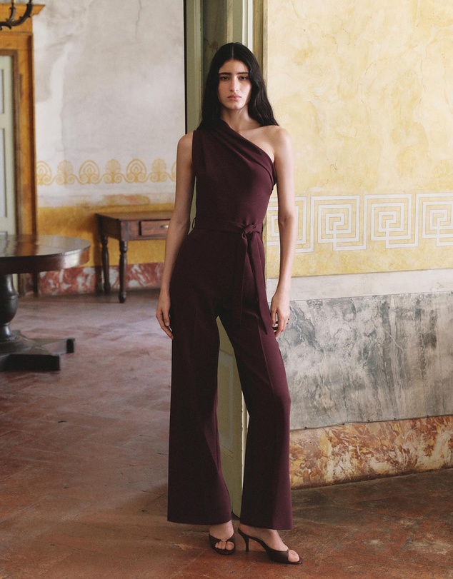 M.N.G - Asymmetrical Belted Jumpsuit
