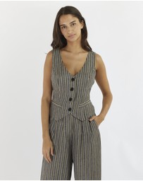 Amelius - Set Sail Linen Stripe Vest