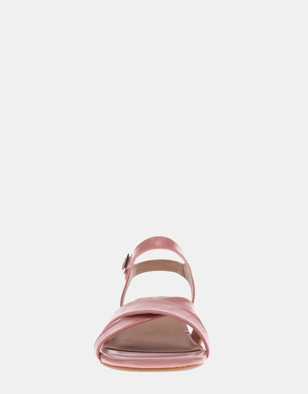 Mia Vita - Yara Heeled Sandal - Pale Pink Croc