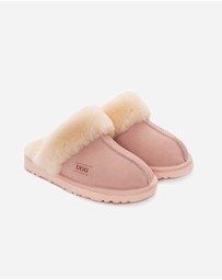 Ozwear Connection Uggs - Ugg Slippers Premium Australia Sheepskin Unisex Scuffette Suede