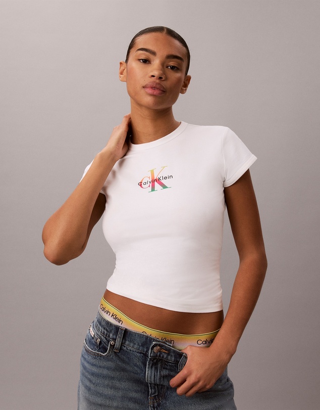 Calvin Klein Jeans - Pride Monologo Baby Tee
