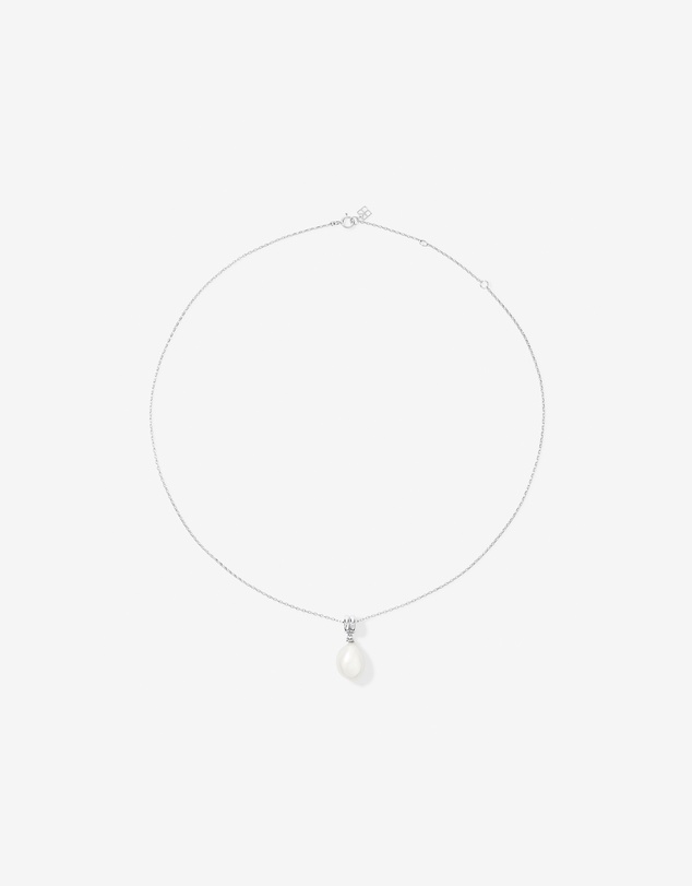 Michael Hill - Two-Row Cultured Freshwater Baroque Pearl Pendant in Sterling Silver