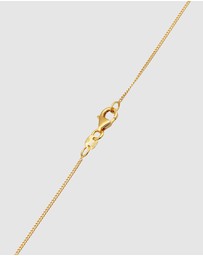 Elli Jewelry - Necklace Cloverleaf Enamel White 925 Sterling Silver Gold Plated