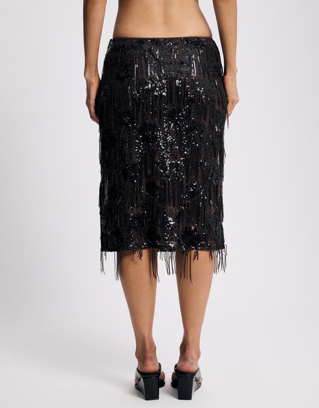 Lover - Xylia Drop Sequin Midi Skirt