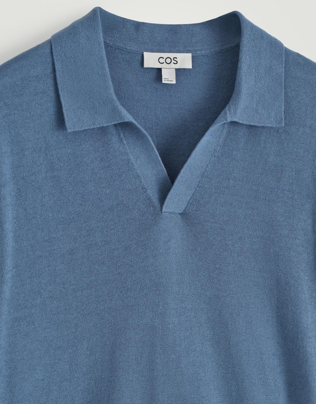 COS - Knitted Linen Polo Shirt