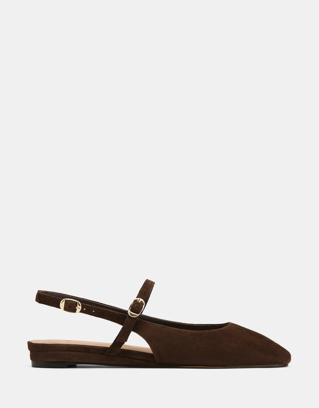 Wittner - Dallas Dress Flats Espresso Suede
