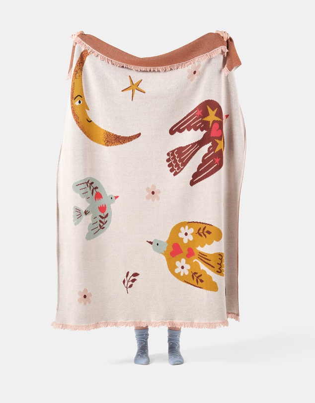 Linen House Kids - Folk Woodland Blanket